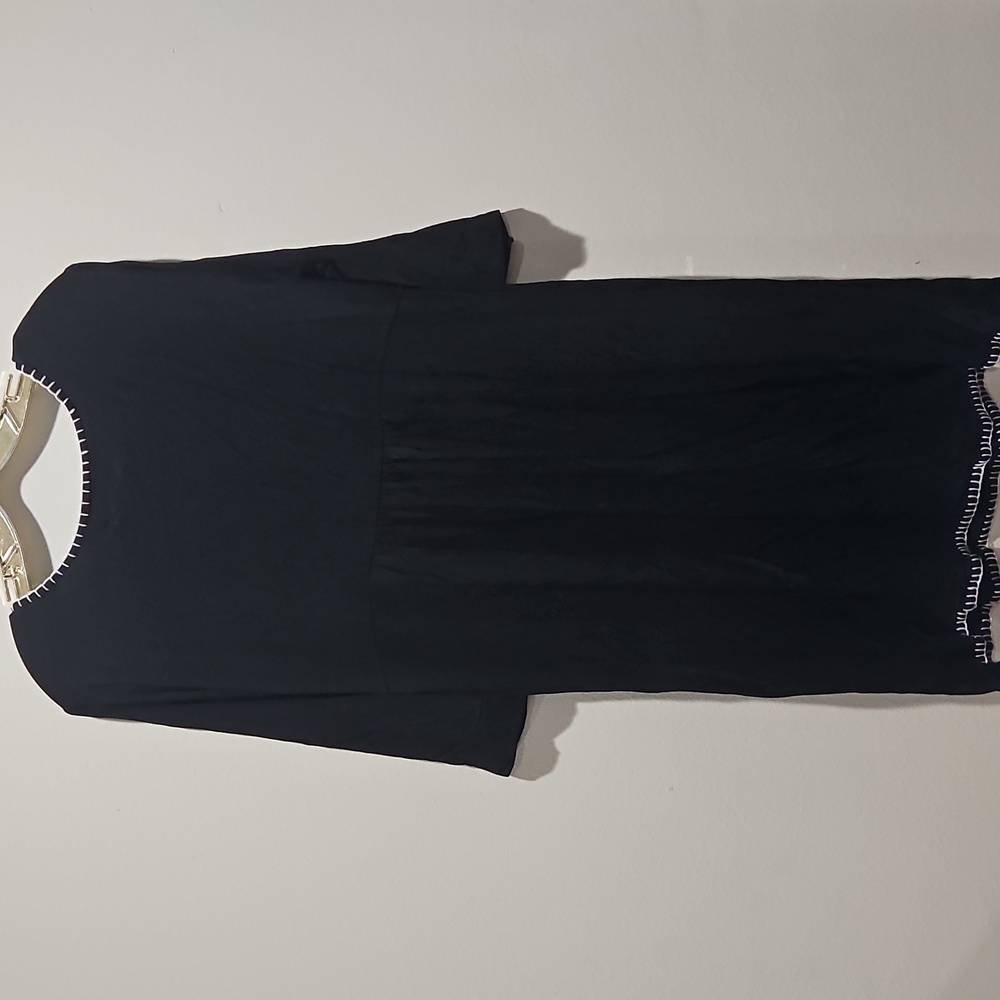 Chelsea & Theodore Blue Long Sleeve Scoop Neck Dress size XL - Picture 5 of 10